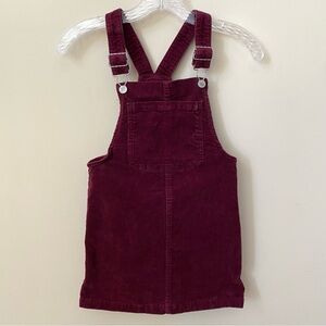 ART CLASS Corduroy Overall Dress  Maroon Burgundy Size M(7/8) Medium Summer